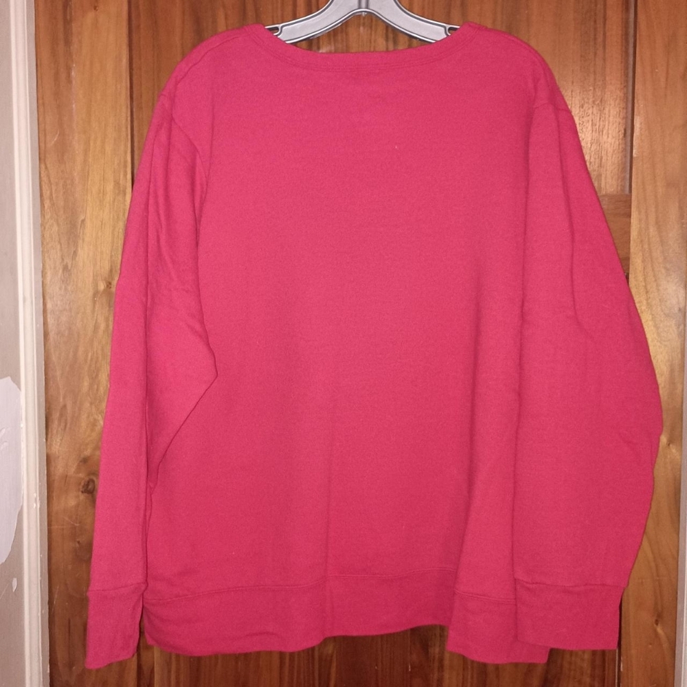 Just My Size Red Crewneck Sweatshirt